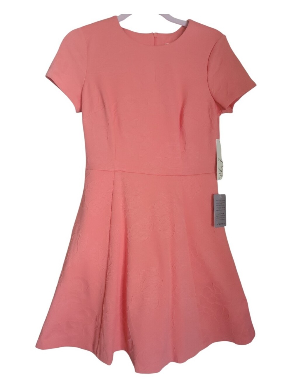 Eliza J Coral Pink Fit-and-Flare Dress